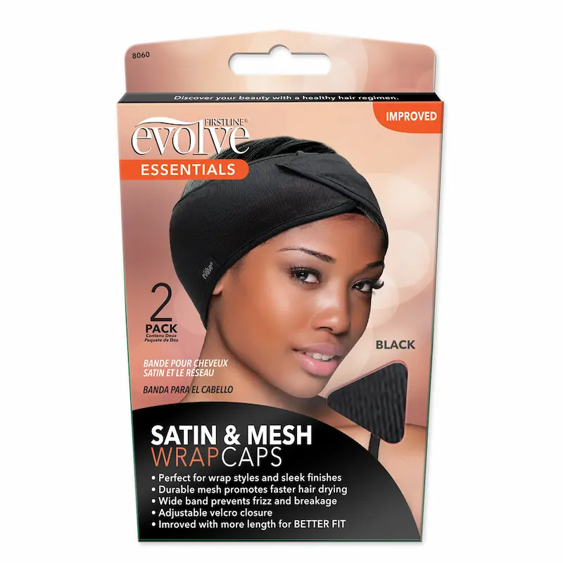 Bandeau de Maquillage Wrap Cheveux Satin et Maille - Evolve - Image 4