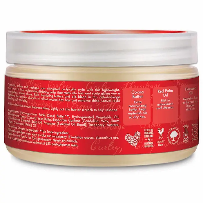 Cire Capillaire Reshapping Shine Butter - Shea Moisture Red Palm Oil et Cocoa - Image 4