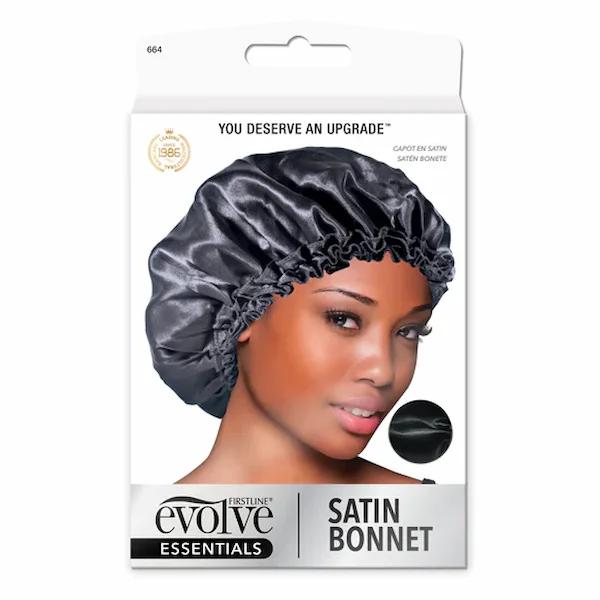 Bonnet de Nuit Satin Chrome avec Elastique - Evolve - Image 2