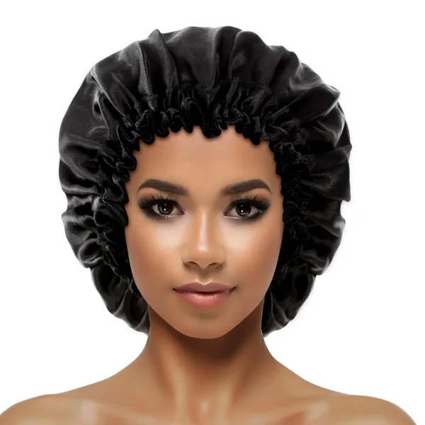Bonnet de Nuit Satin Chrome avec Elastique - Evolve - Image 4