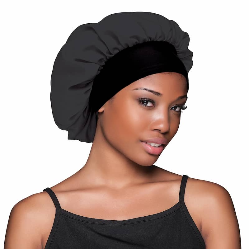 Bonnet Satin à Bord Large pour Cheveux - Evolve