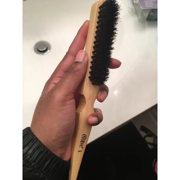 Brosse pour Plaquer les Cheveux en Poils de Sanglier et Bambou - Evolve - Image 2