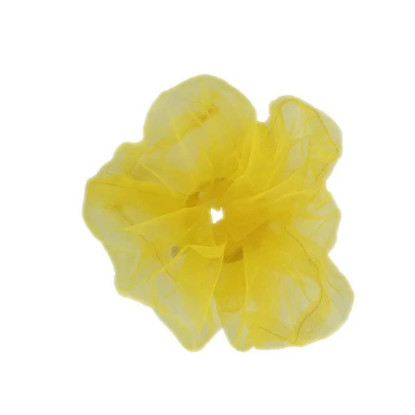 Chouchou en Organza Jaune