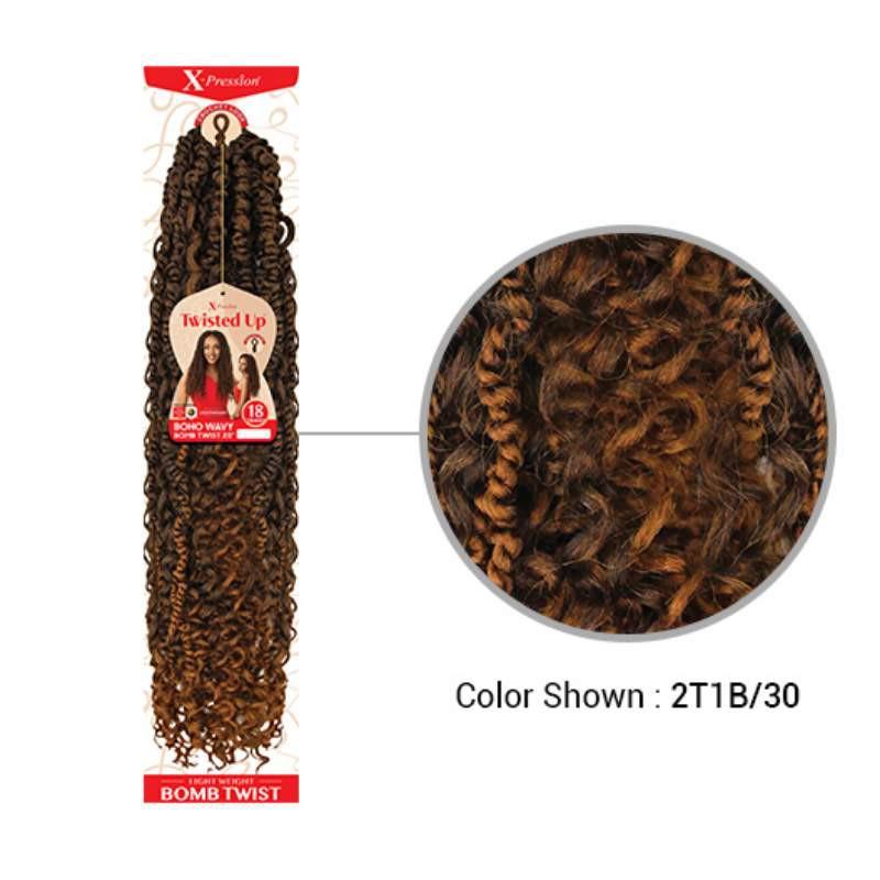 Crochets Braids Curly Boho Wavy Bomb Twist X-Pression - Outre - Image 4