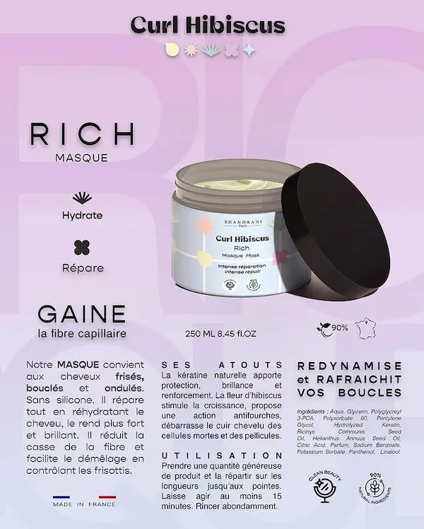 Masque Intense Réparation Rich - Curl Hibiscus - Image 3
