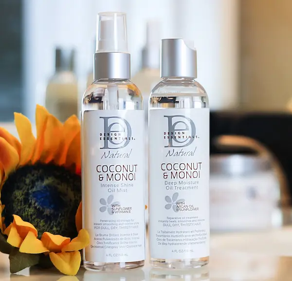 INTENSE SHINE OIL MIST Huile Spray Brillance - Design Essentials Coconut & Monoï - Image 3
