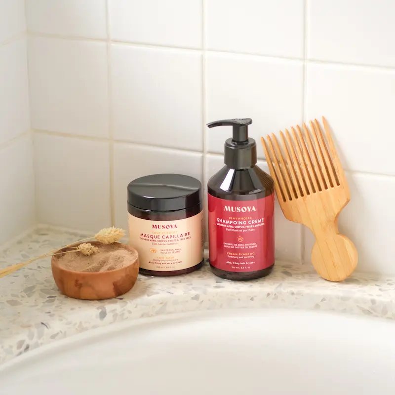 Duo Détox Purifiant au Rhassoul Cheveux Fins - Musoya - Image 2