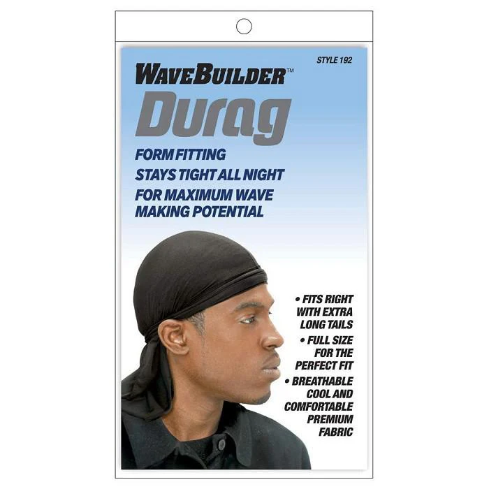 Durag Classique Noir Style 192 - WaveBuilder - Image 2