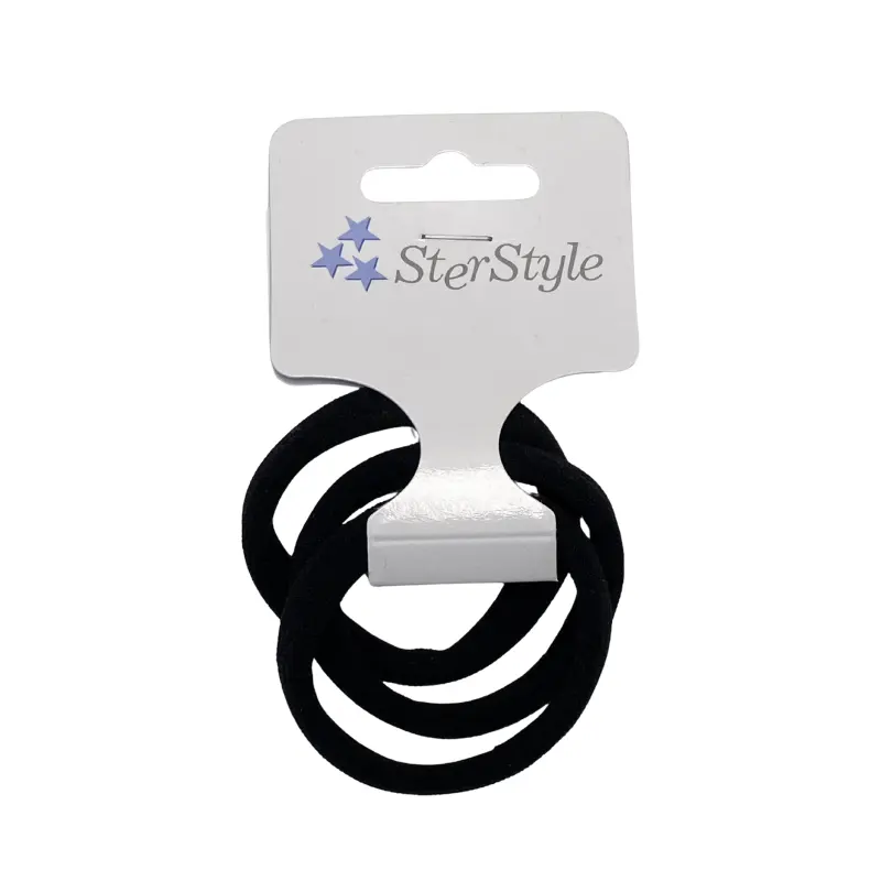 Lot de 3 Elastiques à Cheveux Noirs Sans Soudure