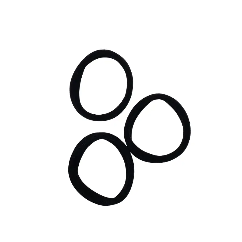 Lot de 3 Elastiques à Cheveux Noirs Sans Soudure - Image 3