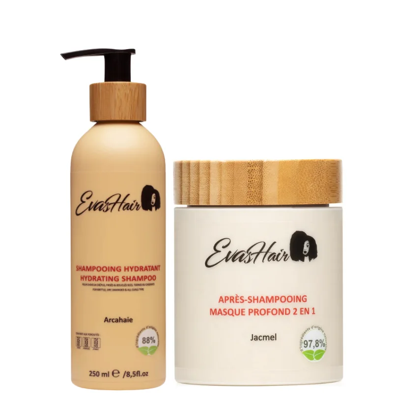 Duo Lavage Cheveux Secs et Cassants - EvasHair