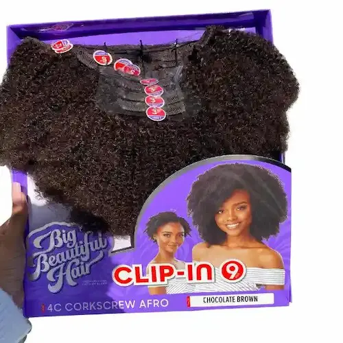 Extensions CLIP-IN 4C Corkscrew Afro 9PCS - Outré - Image 8