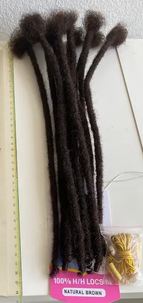 Dreadlocks Extensions Naturelles Loc N Roll Braid 14 pouces - Janet Collection - Image 4