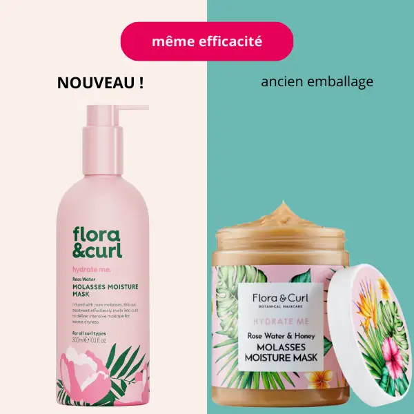 Masque hydratant Molasses Moisture Mask Rose & Honey - Flora & Curl - Image 3