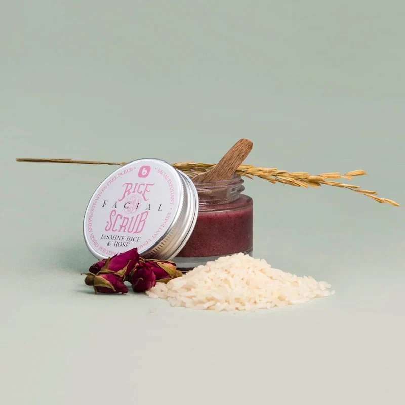 Gommage Visage au Riz Jasmin & Pétales de Rose - Bodia - Image 3