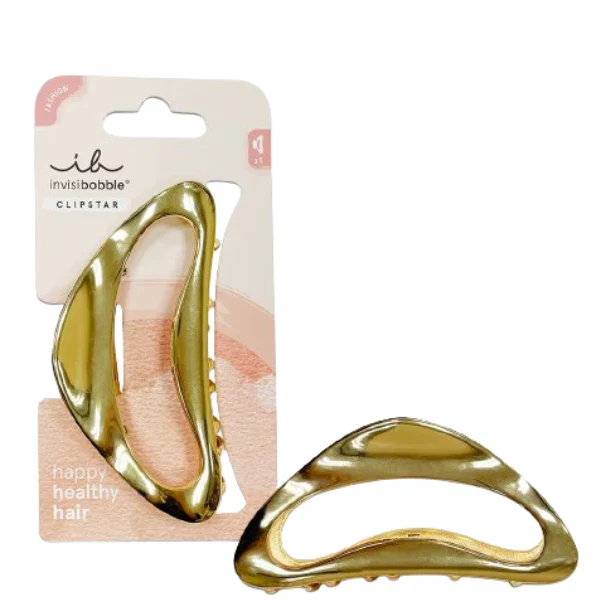 Grande Pince à Cheveux Dorée Clipstar Gold Luxe - Invisibobble