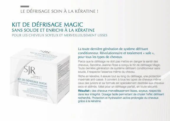 Kit De Défrisage à la Keratine Magic - SJR Paris - Image 3