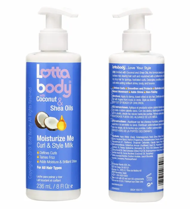 Lait capillaire "Moisturize Me" Coconut & Shea Oils LottaBody - Image 3