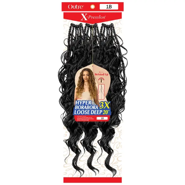 Rajouts pour Crochets Boho Braids Hyper Borabora Loose Deep - Outré - Image 2