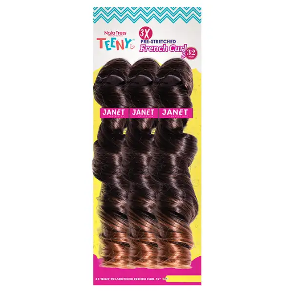 3X Mèches French Curl Pre-Stretched Teeny 32" - Janet Collection - Image 7