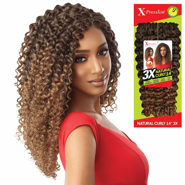 Mèches X-Pression 3X Natural Curly 14 Pouces - Outré - Image 4