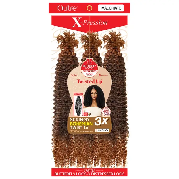 Mèches pour Twist Springy Bohemian Twist 3X16" - Outré - Image 3