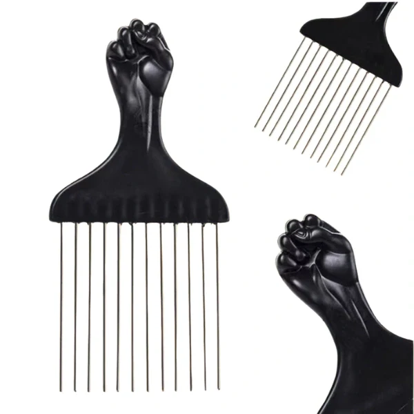 Peigne Afro Dents en Métal - Image 2