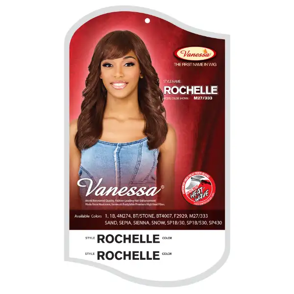 Perruque Ondulée avec Frange Rochelle - Vanessa - Image 3