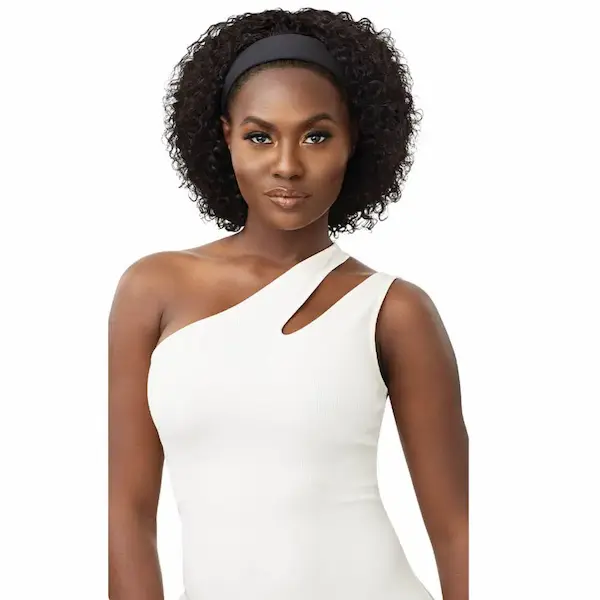 Perruque Bandeau Cheveux Naturels Boho Jerry - Outré - Image 5