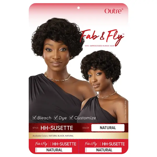 Perruque Curly Cheveux 100% Naturels Susette - Outré - Image 5