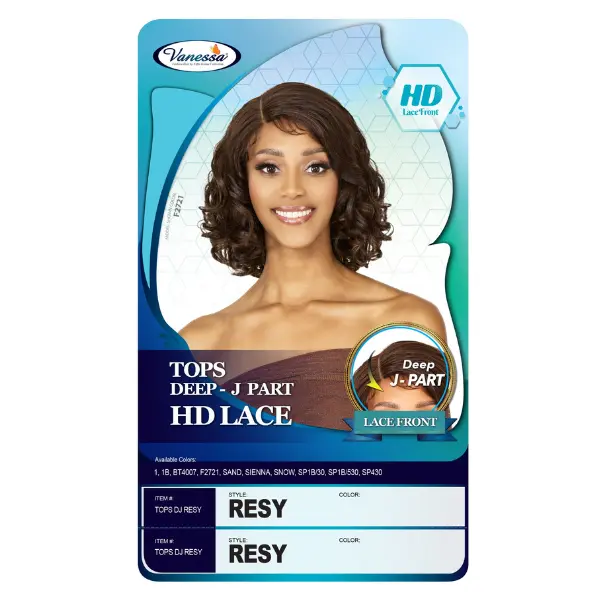 Perruque HD Lace Bob Bouclée Resy - Vanessa Hair - Image 3