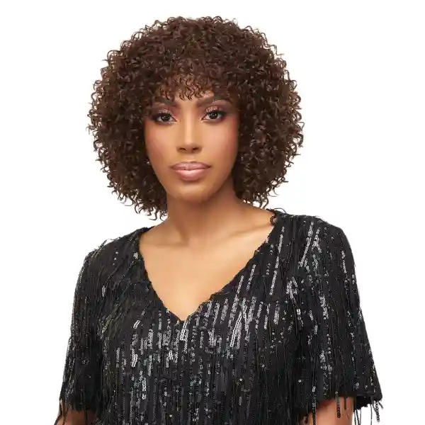Perruque Curly avec Frange Halle - Vanessa