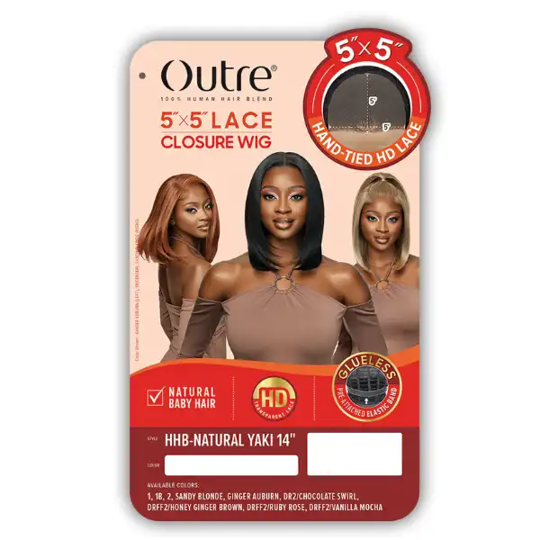Perruque Lace Semi-Naturelle Straight Natural Yaki - Outré - Image 4