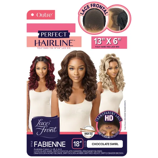 Perruque Lace Front 13X6 Chocolat Fabienne - Outré - Image 4