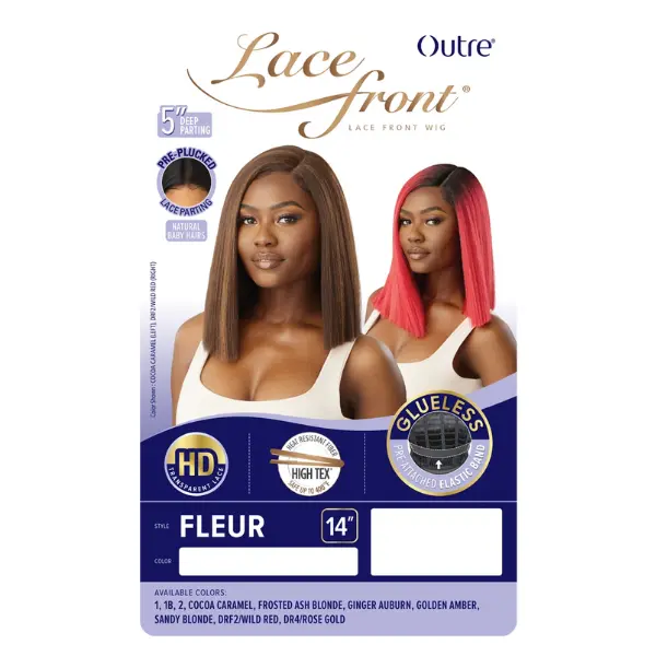 Perruque Bob Lisse Lace Front Fleur - Outré - Image 5