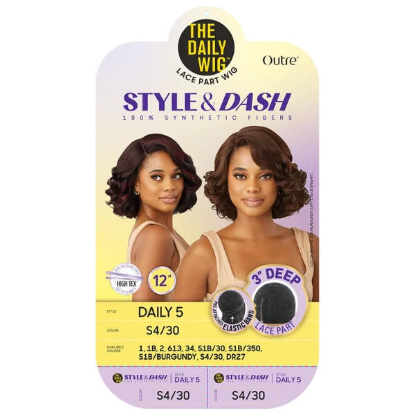 Perruque Curly Bob Lace Part Daily 5 - Outré - Image 5