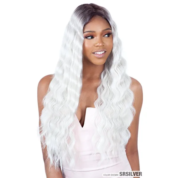 Perruque Loose Wave Triple Barrel Curl - Model Model - Image 3