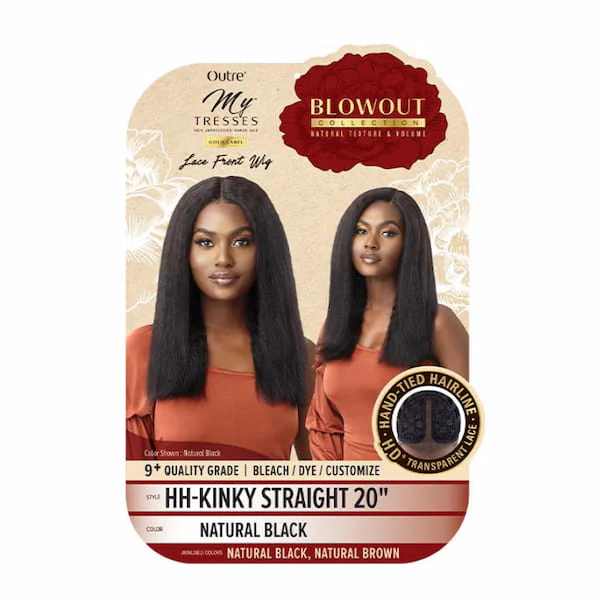 Perruque Naturelle Vierge KINKY STRAIGHT 20 pouces -  Outré - Image 5