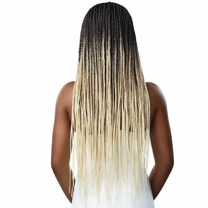 Perruque Lace Frontal Wig Tressée Knotless Square Part Braids - Outré - Image 4
