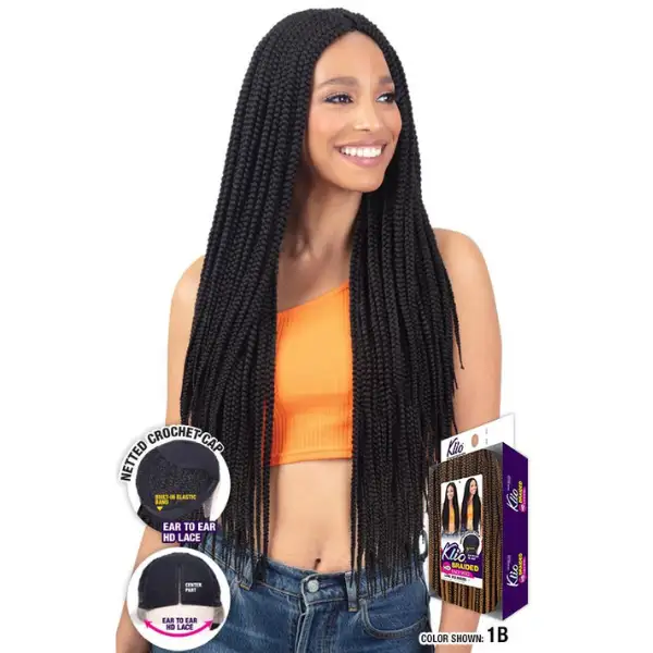 Perruque Tressée Long Box Braids - Model Model - Image 2