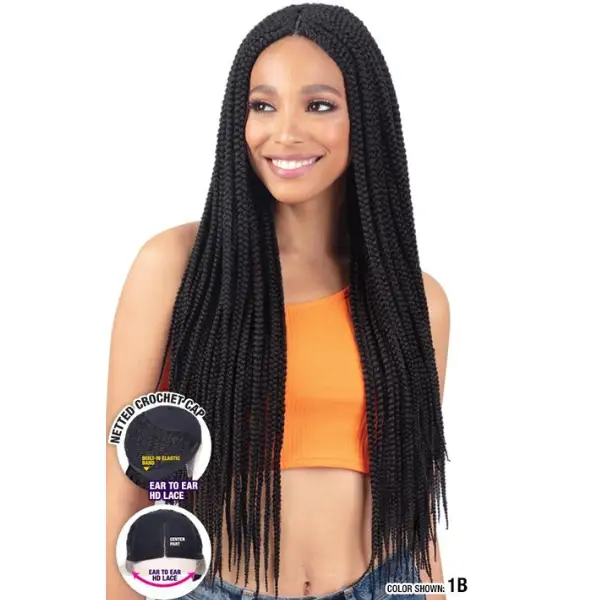 Perruque Tressée Long Box Braids - Model Model - Image 3