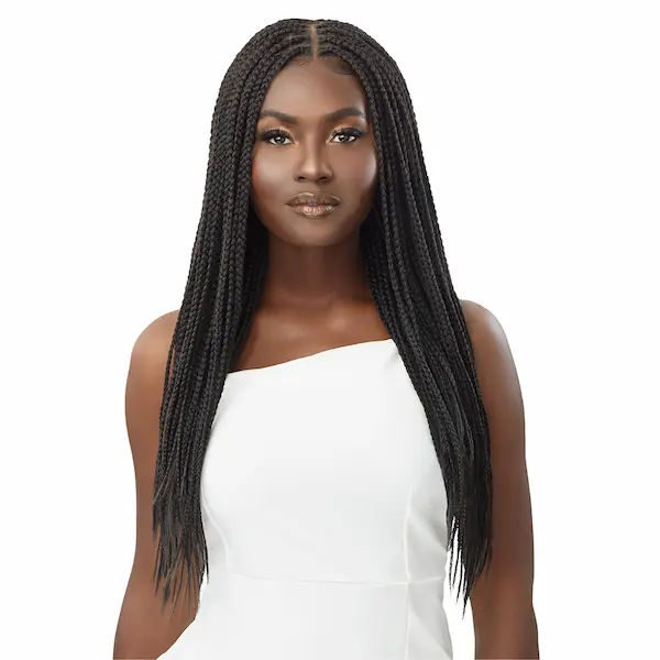 Perruque Lace Wig Tressée 13X4 Knotless Square Part Braids - Outré