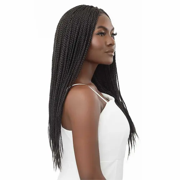 Perruque Lace Wig Tressée 13X4 Knotless Square Part Braids - Outré - Image 2