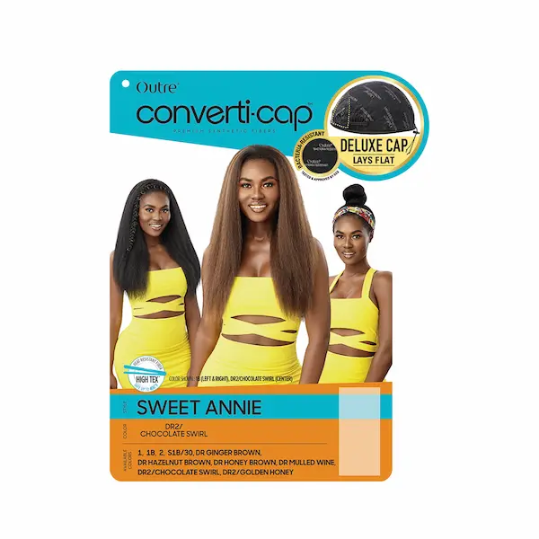 Perruque Converti Cap Yaki Chocolat Sweet Annie - Outré - Image 5