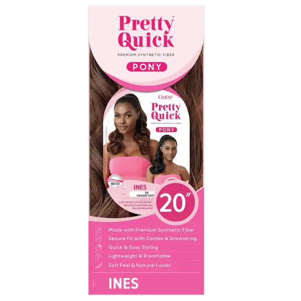 Postiche Ondulé Noir Ines - Outré - Image 2