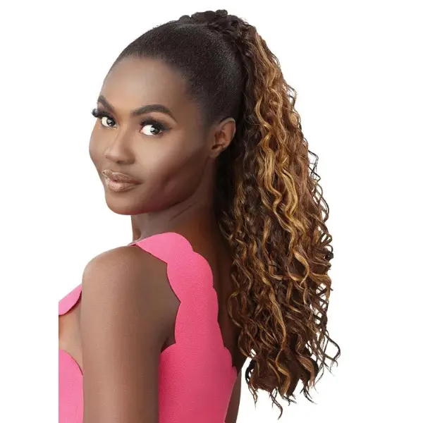 Postiche Bouclée Caramel Deep Wave - Outre
