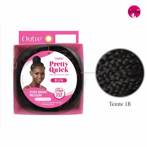 Postiche chignon bun tresse africaine Zora Braid Medium - Outré - Image 3