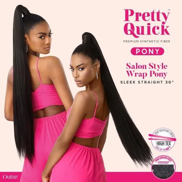 Postiche Queue de Cheval Pony Sleek Straight 36 -Outre - Image 4
