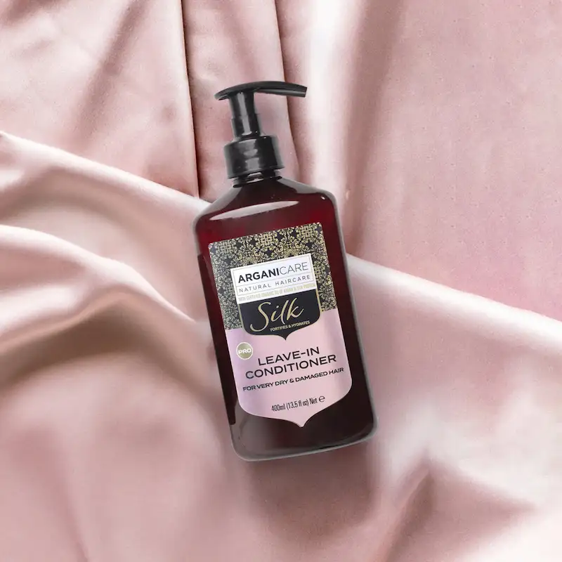 Leave-in Conditioner à la Protéine de Soie Cheveux Abîmés - Arganicare - Image 2