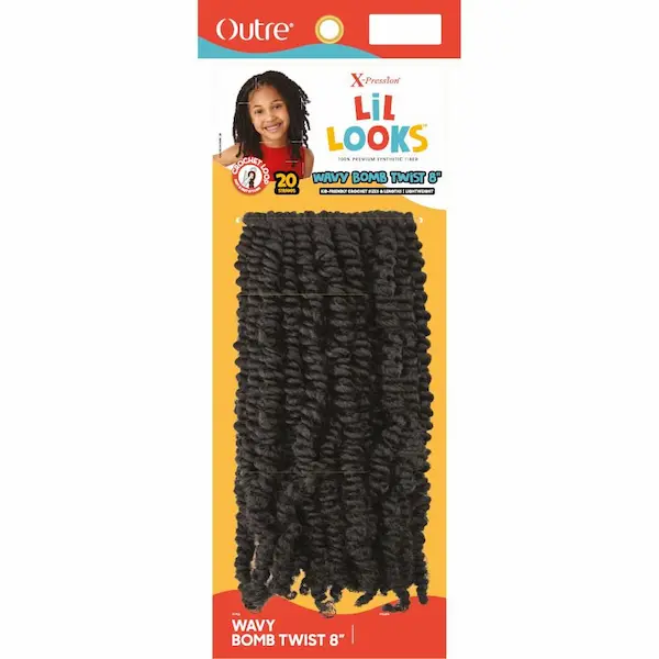 Mèches Crochet X-pression WAVY BOMB TWIST 8 pouces - Outré Lil Looks - Image 4